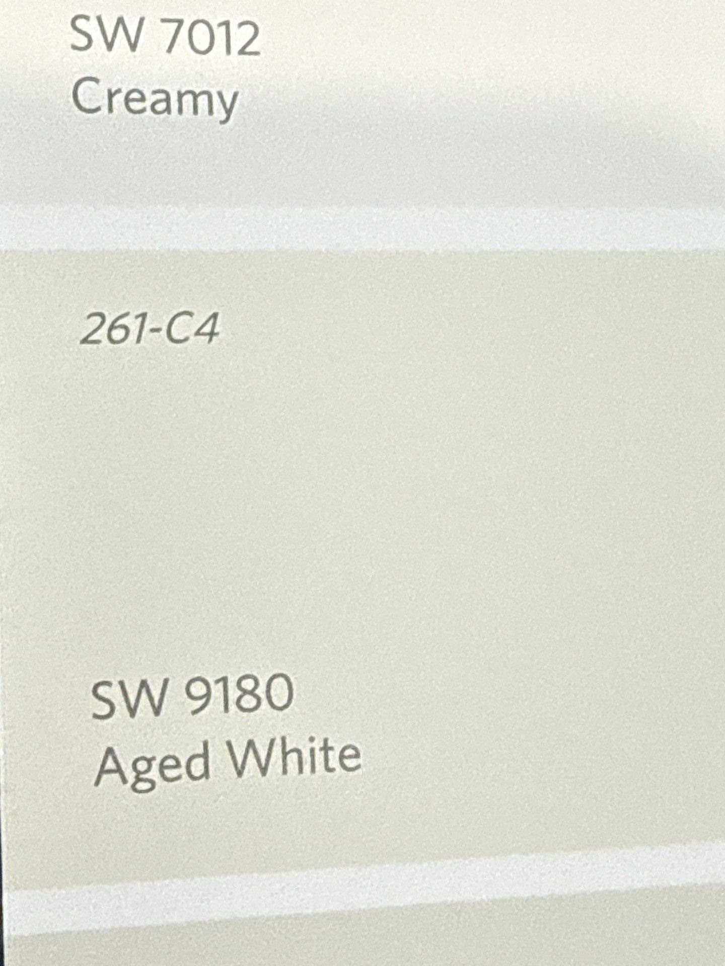 Paint color selection for cabinets