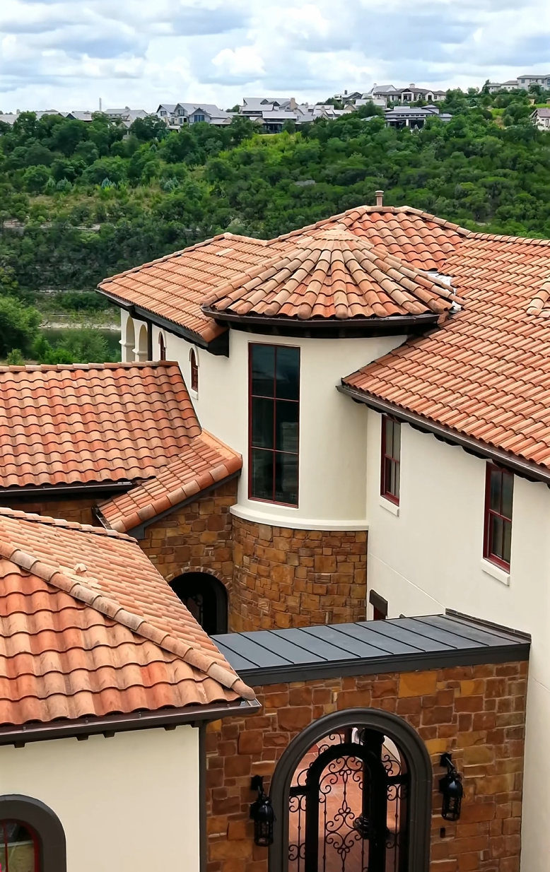 Detail of the completed Lakeway, Texas home painting project