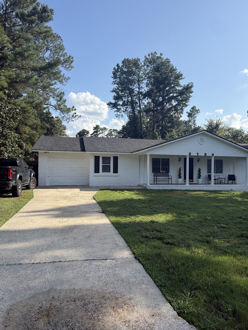 Driveway pressure washed by KCC on a Blanchard & Calhoun managed property