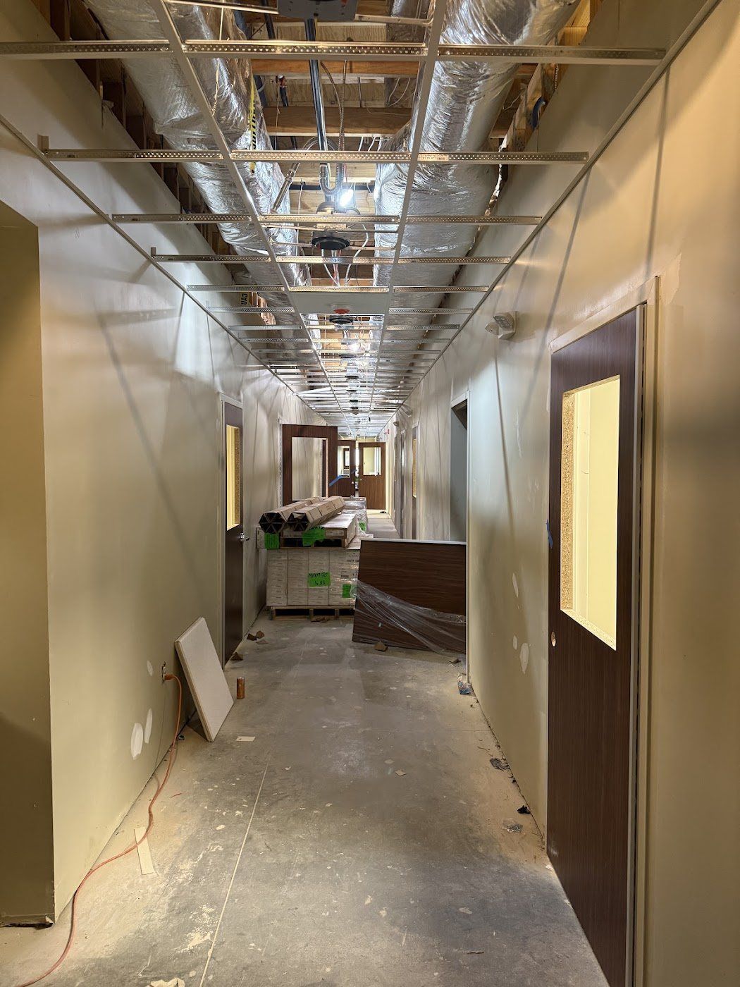 Acoustical Ceilings, Doors & Hardware — after